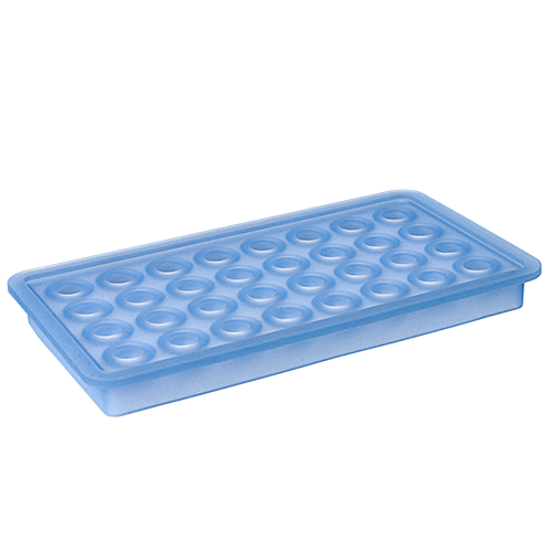 Lurch Isterningbakke runde kugler 2cm Blå